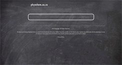 Desktop Screenshot of physchem.co.za
